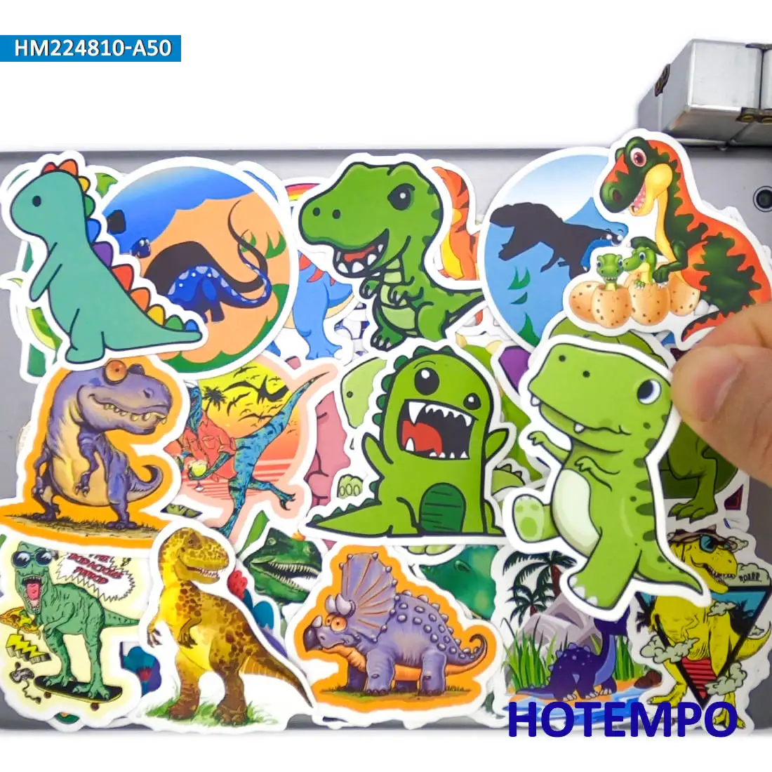 

20/30/50Pieces Cute Dinosaurs Decals Cartoon Lizards Funny Dino Animals Stickers for Scrapbook Luggage Bike Phone Laptop Sticker