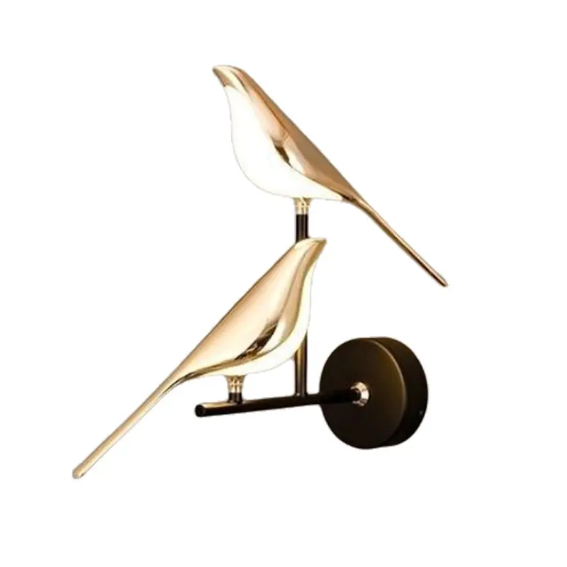 

Настенный светильник ABKP-Bird LED, скандинавский современный светильник для интерьера, декор для отеля, 2 штуки, в форме птиц