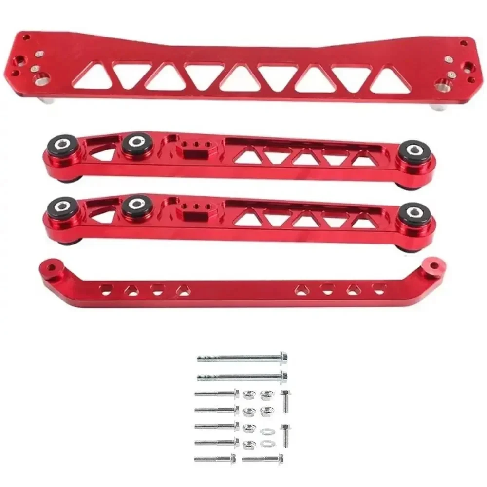 Billet Aluminum Rear Subframe Brace 1Set + Tie Bar + Lower Control Arm – Fits Honda Civic EG (92-95) & Del Sol (93-97)
