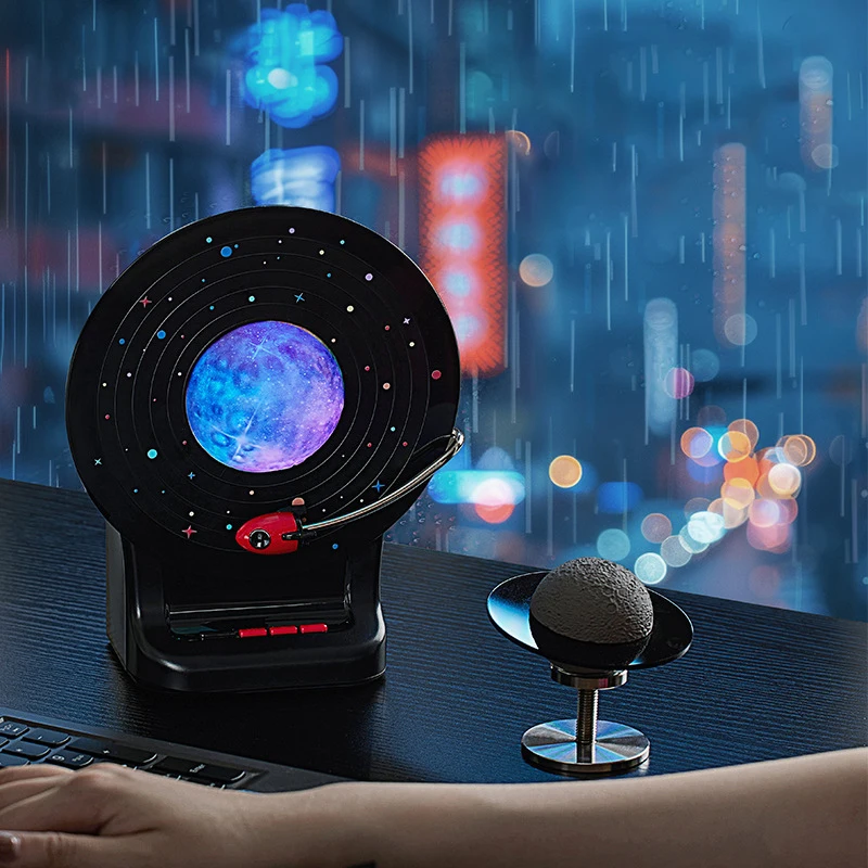 Space  Audio New 2024 High-quality Small Subwoofer Moon Nightlight Speakers Atmosphere Lamp Ornaments for Birthday Gift