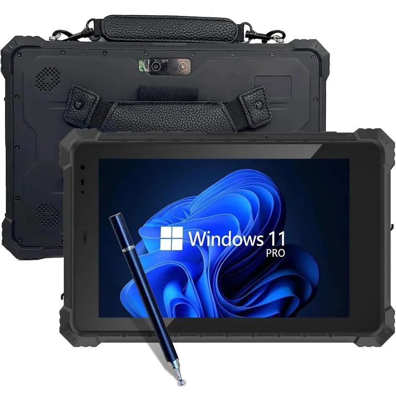 Rugged Tablet Windows 11 OS 10 inch 8GB + 128GB ROM Barcode Scanner Terminal  IP68  Waterproof Industrial Computer