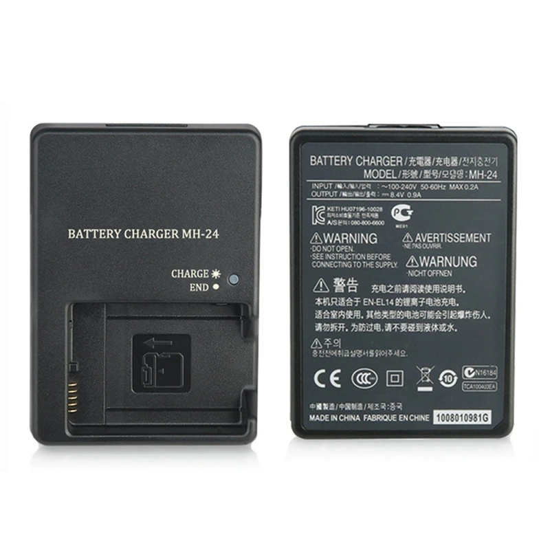 Caméra Chargeur De Batterie Pour Nikon EN-EL14 EN-EL14A Batterie Au Lithium D5100 D3400 D5300 D5500 D5600 Caméra