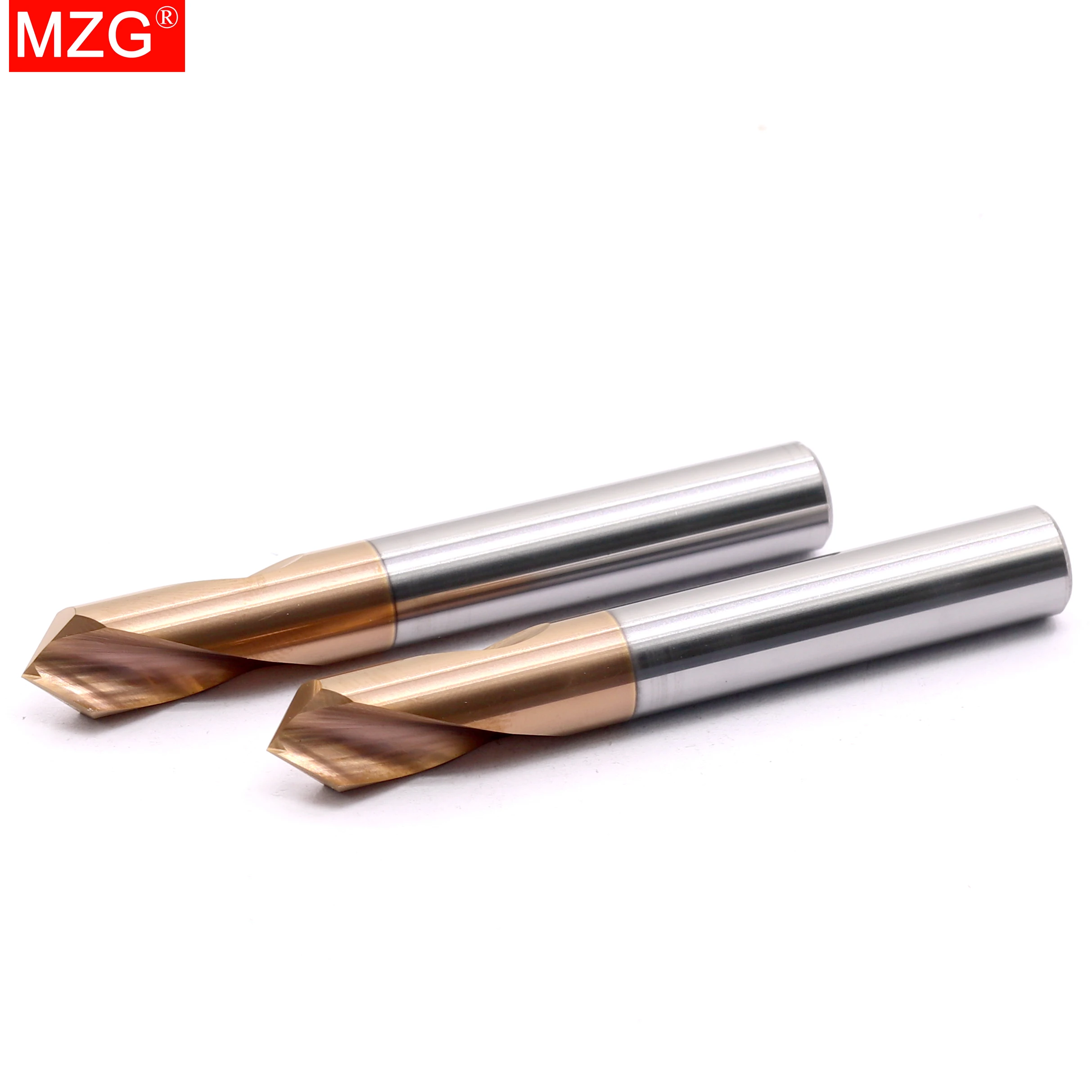 MZG-HRC60 Spot Broca, Carboneto Revestido, Tungstênio, Aço, Ângulo para Usinagem Buraco, Chanfrar Ferramentas, 90 Graus, Ponto