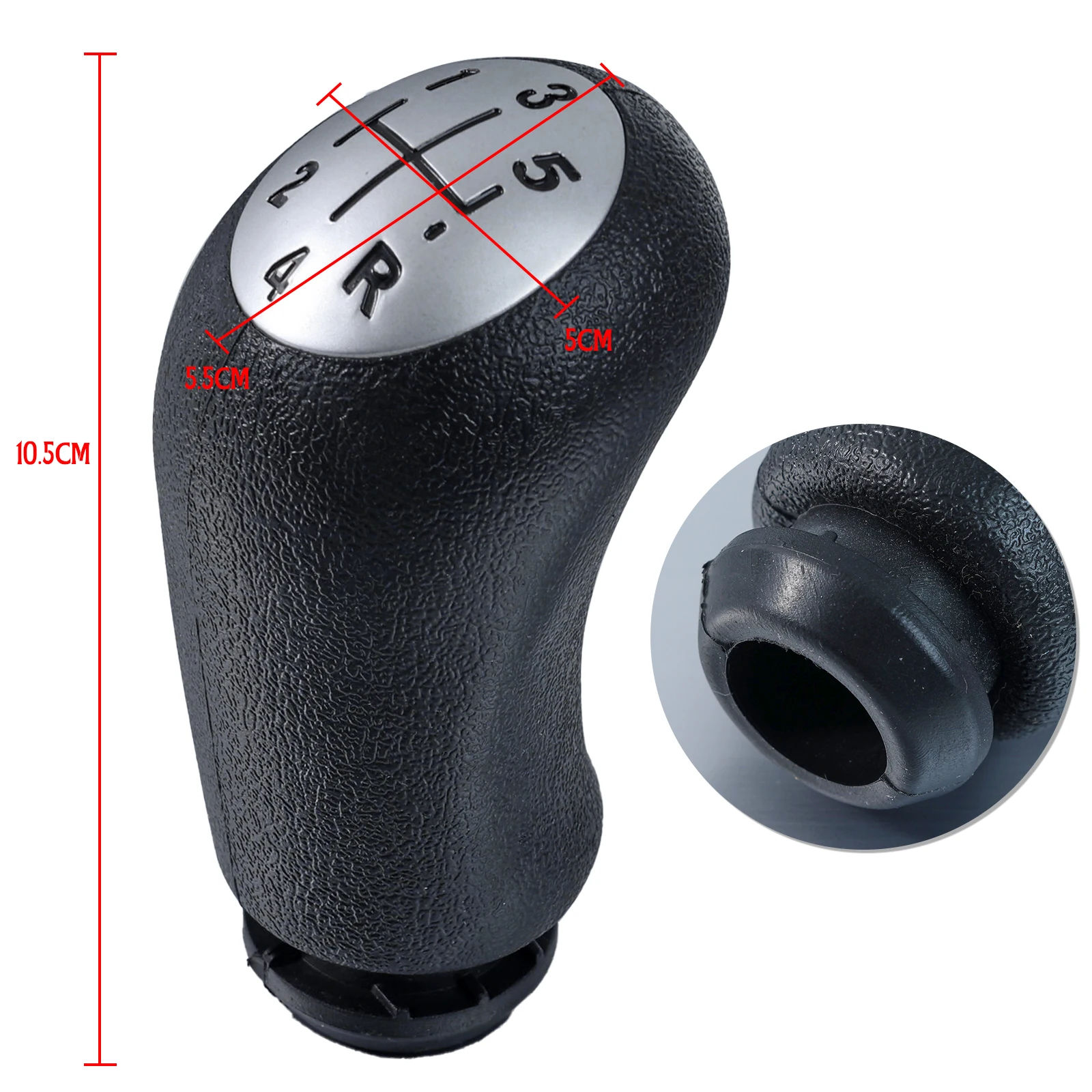 5 Speed Gear Shift Knob For Renault Clio III Espace IV Kangoo II Laguna II Modus Megane II Scenic II Dacia Dokker Lodgy Logan I