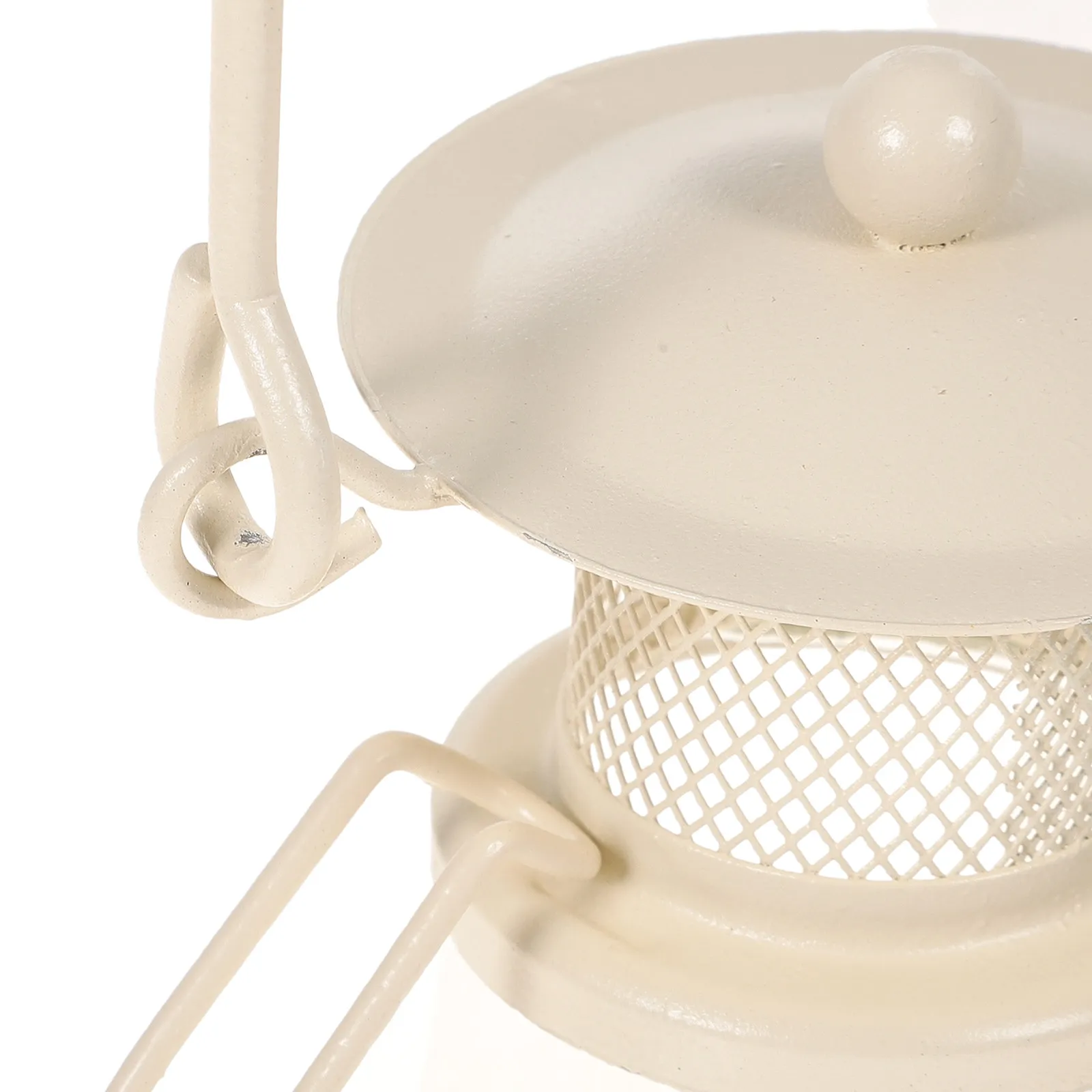 Vintage Oil Lamp Glass Iron Windproof Handheld Portable Table Lantern for Indoor Home Decor