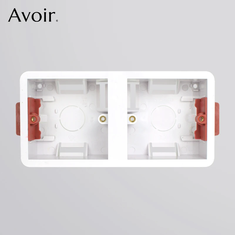 

Avoir 172 Type Gypsum Board Mounting Box 35mm Depth Plastic White Drywall Boxes Hidden Dry Lining Plasterboard Socket Switch Box