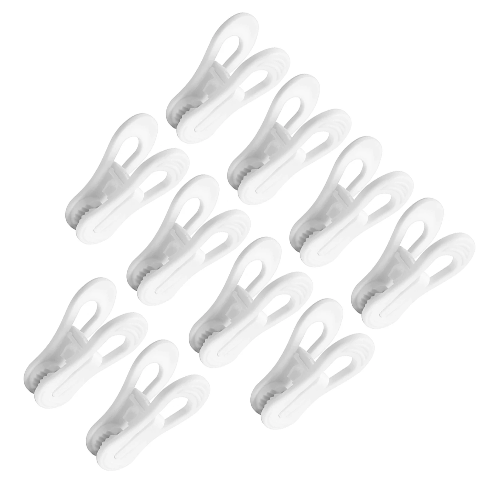 

10Pcs Non-Slip Towel Clips Plastic Clothes Clips for Hangers Laundry Sock Skirt Pants Short Drying Clothes Pin