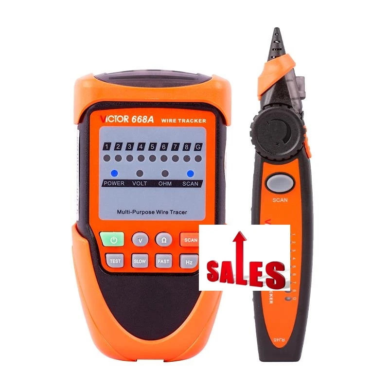 

668A Handheld Network Cable Tester & Cable Tracker Network Line Tracer Wire Tracker Networking Cables Tester