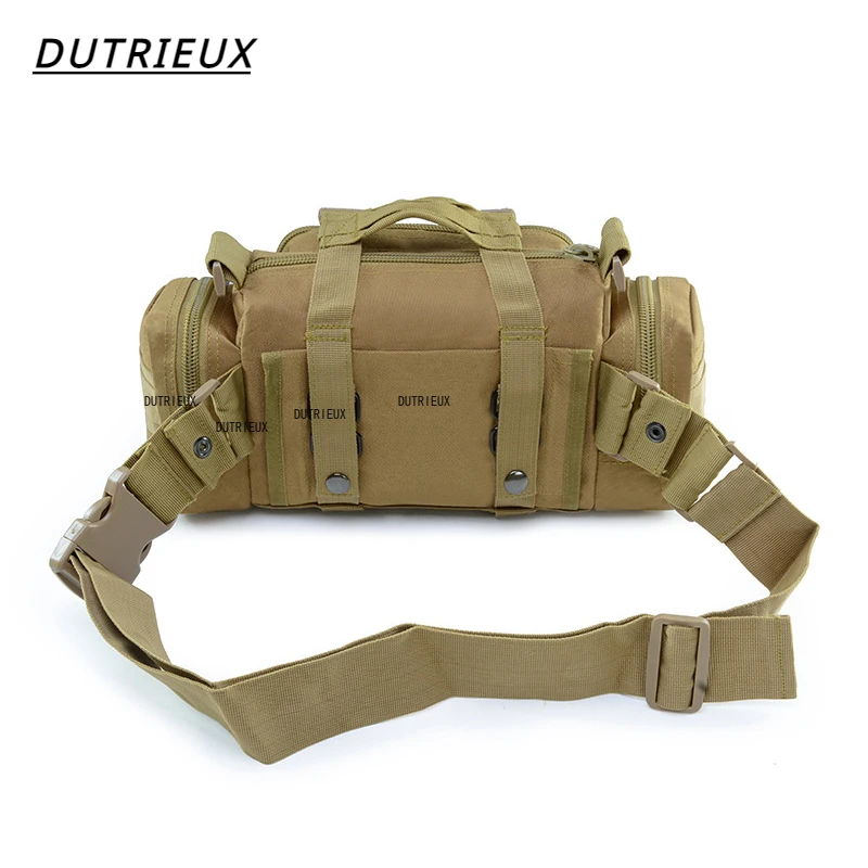 DUTRIEUX 3P Military Tactical Waist Pack Molle Outdoor Sports Chest Bag Camouflage Crossbody Backpack Multifunctional Handbag