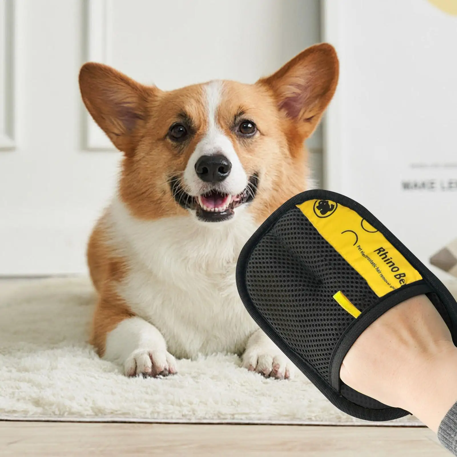 2PCS Static Removal Gloves For Pet Hair Pet Static Hair Removal Gloves Home Efficient Reusable Shedding Mitt Grooming Brushes