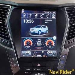 Android Tesla Car Radio For Hyundai Santa Fe 2013 2014 2015 2018 IX45 Auto Navigation GPS Multimedia Video Player Stereo Carplay