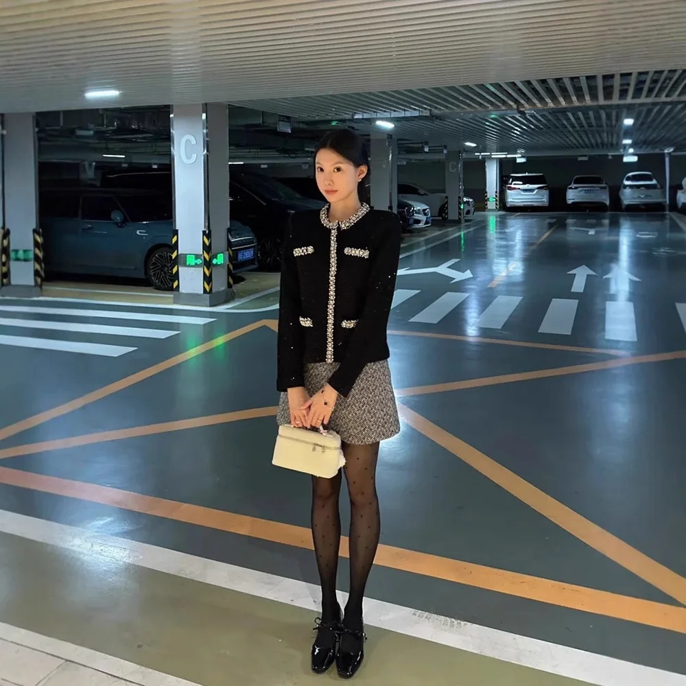 SP Home Autunno Nuovo Sle Retro Ele ort Cappotto da donna rotondo Ne Heavy Drills Capispalla Faionable Versatile Pendolarismo