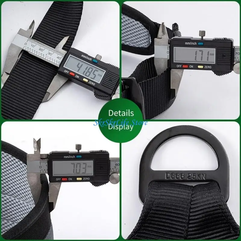 

E65E High Strength Polyester Outdoor Climbing Harness Belt Comfort Fit for Training