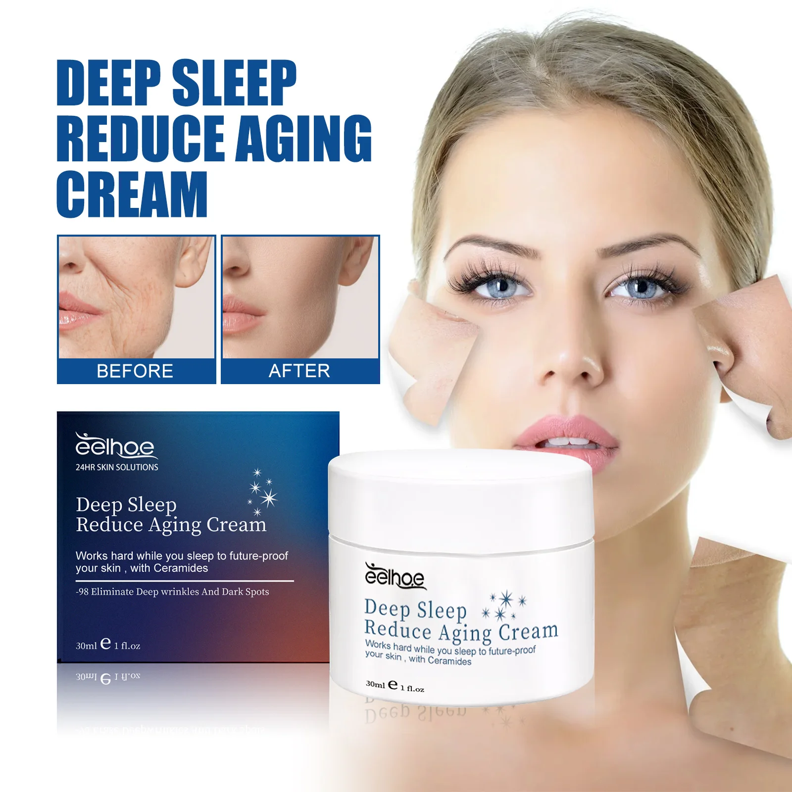 

Sleep Cream – Firms skin, smooths lines, brightens & moisturizes