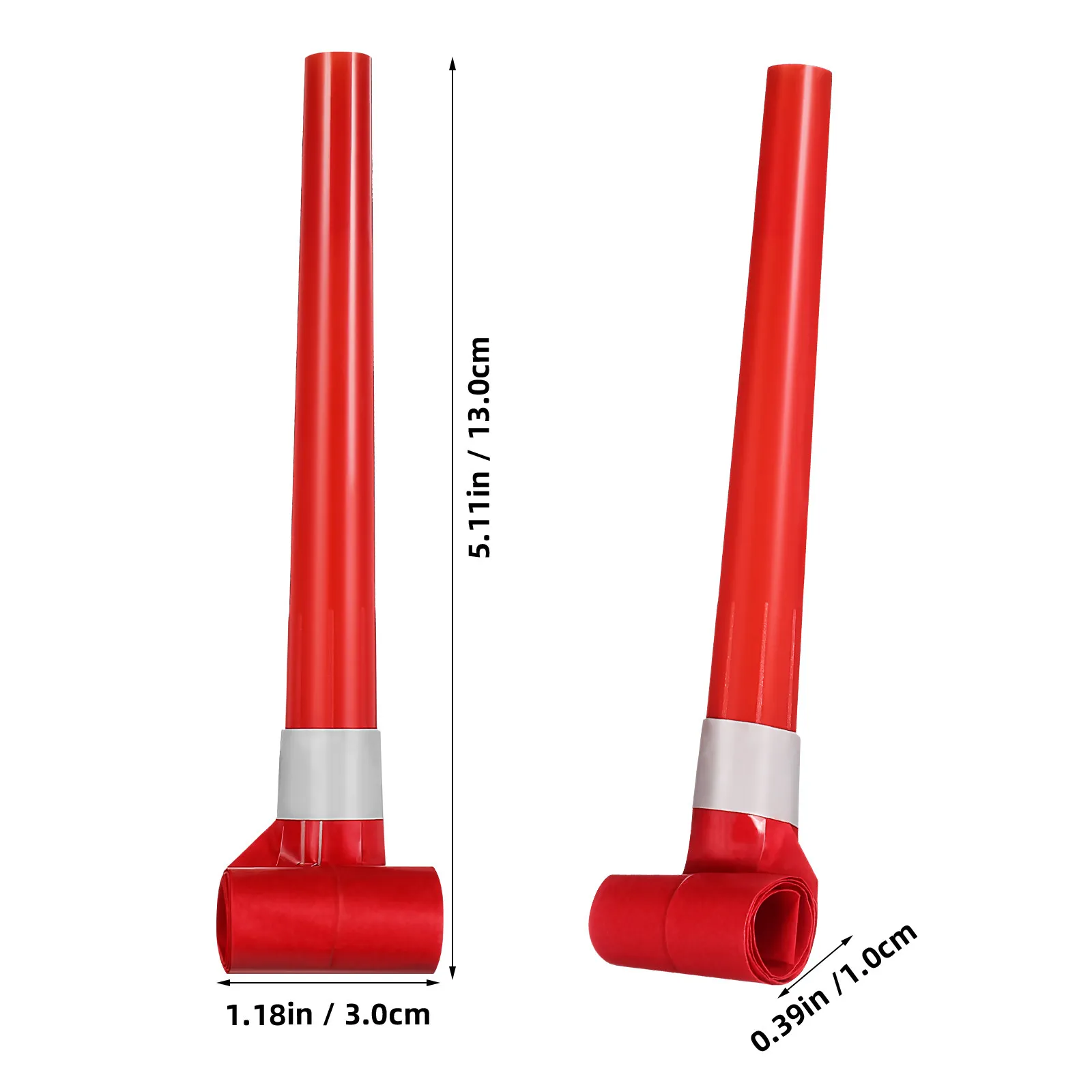 50pcs Party Blowers Noisemakers Whistles Squawkers Fringed Noise Maker Blowouts Noisemakers Funny Blowers Musical Party Horns