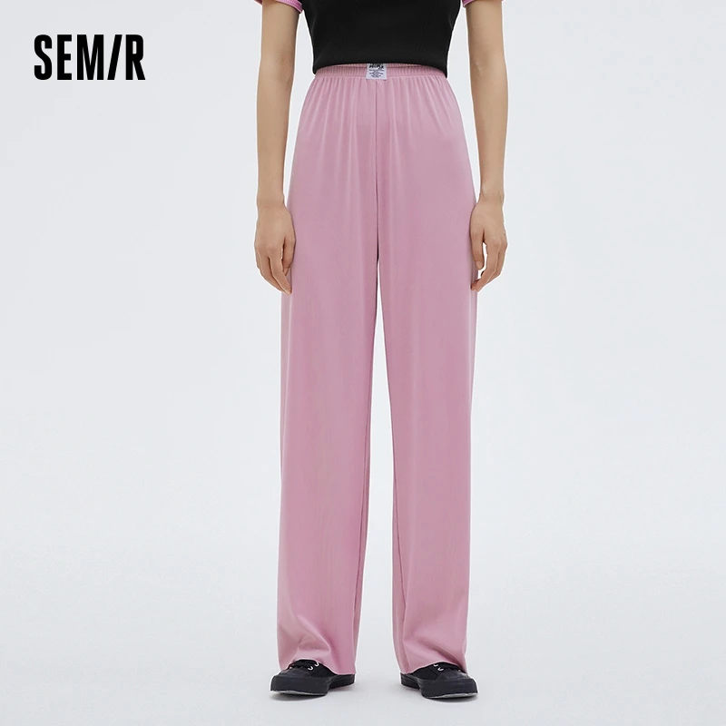 Semir Casual Pants Women Loose Daily Trendy Comfortable Knitted Sports Pants Pajama Pants