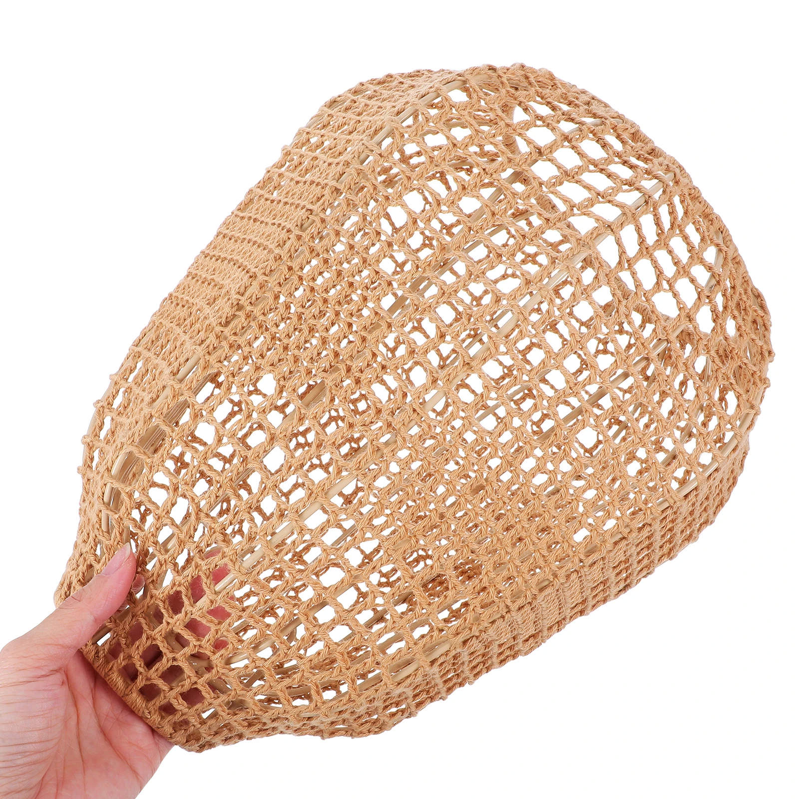

1pcs Cotton Rope Handmade Boho Woven Ceiling Light Shade Covers Replacement Guard Macrame Lamp Shade Covers Drum Fixtures