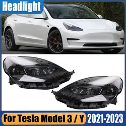 Car Accessories For Tesla Model 3 / Y 2021-2023 Headlight Front Bumper Headlight Driving Light Assembly 151495200C 151495300C