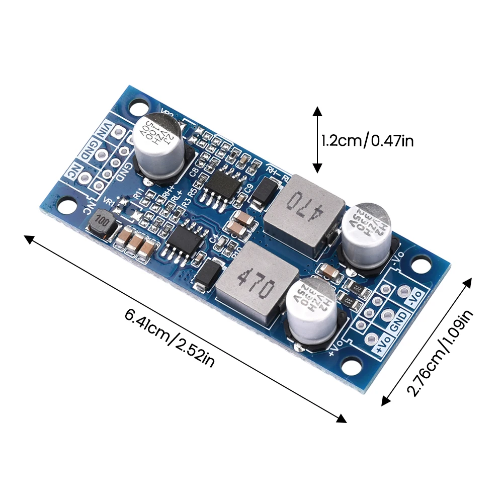 DC15-35V DC-DC Adjustable Positive And Negative Voltage Step-Down Power Supply ModulePositive Input To Positive Negative Output