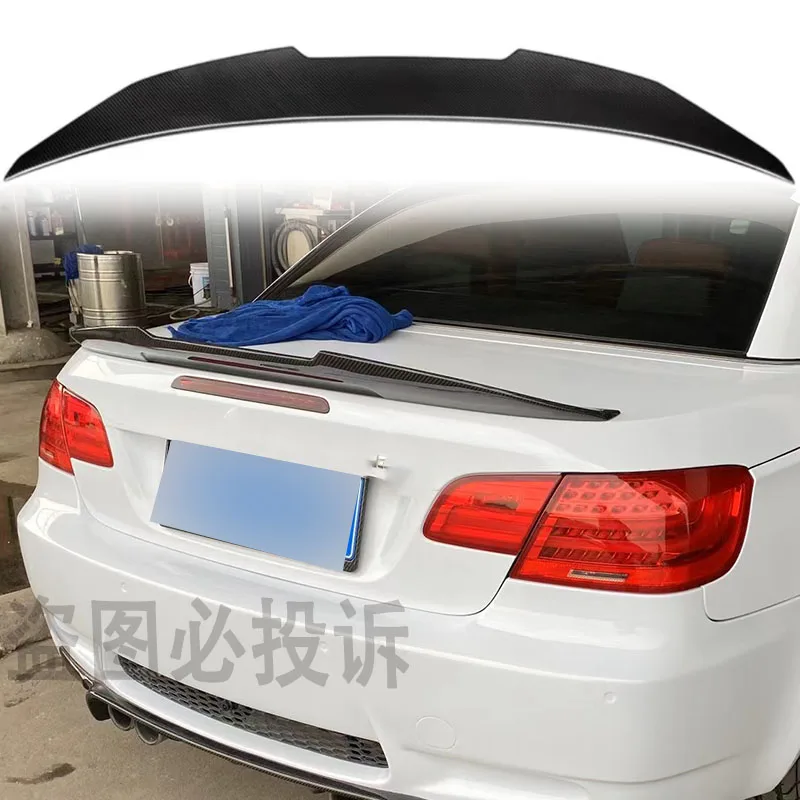 

For BMW 3 Series 335i 328i 2007-2012 E92 GT Style Car Rear Spoiler Wing Trunk Lip Tail Trunk Roof Spoiler 100% carbon fiber