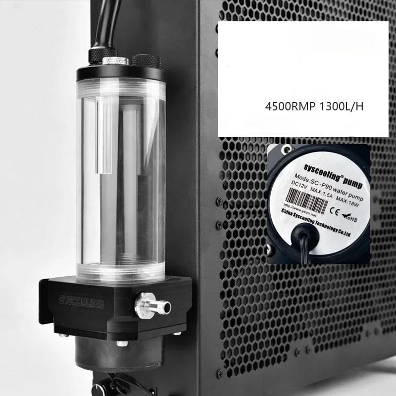 BC9 server water-cooled external radiator integrated adjustable-speed graphics card computing power board case cooling