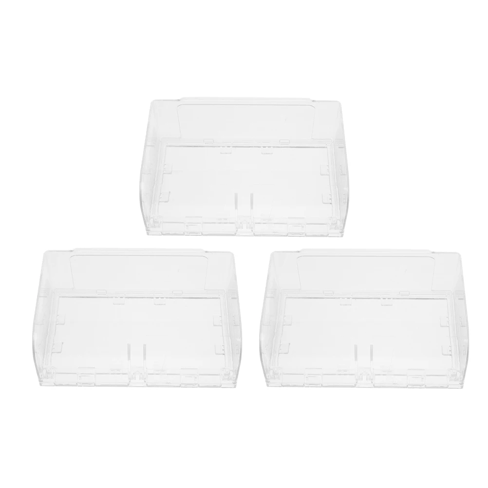 

3pcs Double 86 Type Waterproof Outlet Adhesive Wall Mount Bathroom Switch Socket Protector Weatherproof Splash Guard For Outdoor