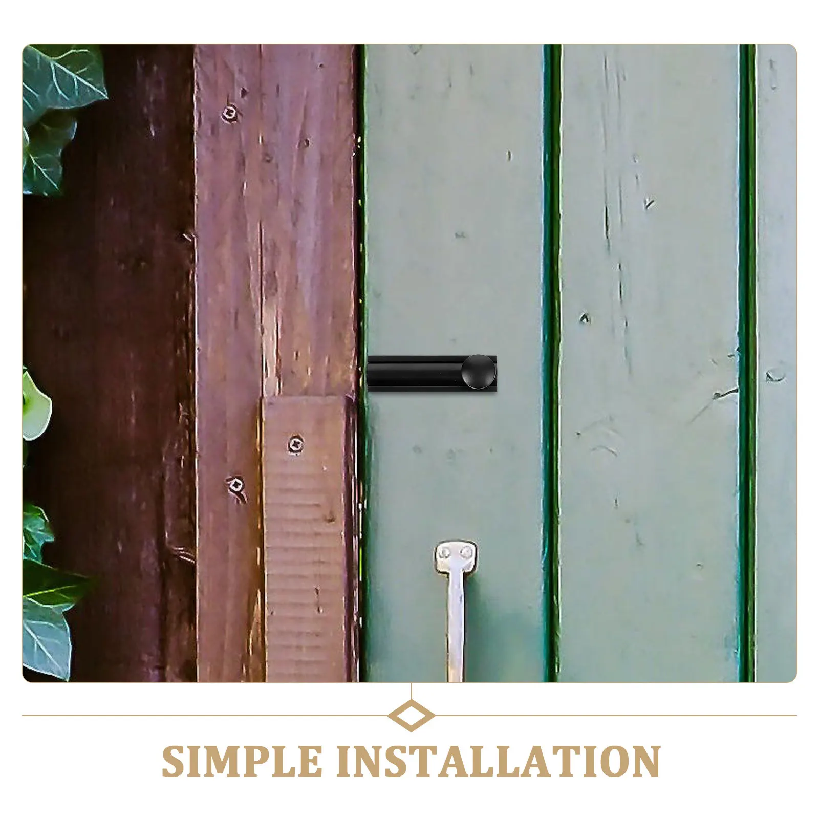 

Sliding Door Latch Lock Security Device Metal Reinforced Lock No Drilling Indoor Installation Rust Resistant for Bathroom