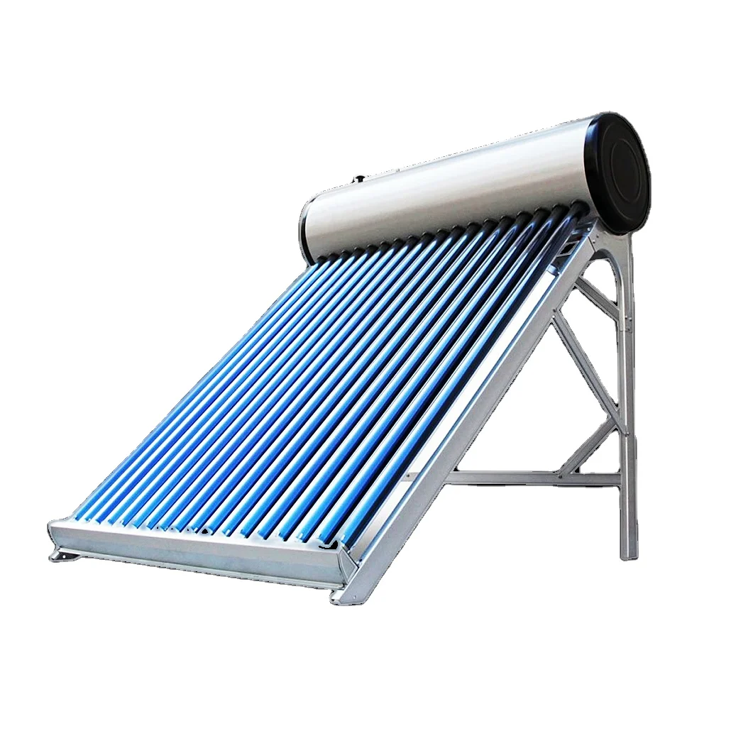 

Солнечный водонагреватель с предварительным подогревом, непрессованный прибор для горячей воды, эвакуированная трубка, для наружного использования в отеле, отдельно стоящий