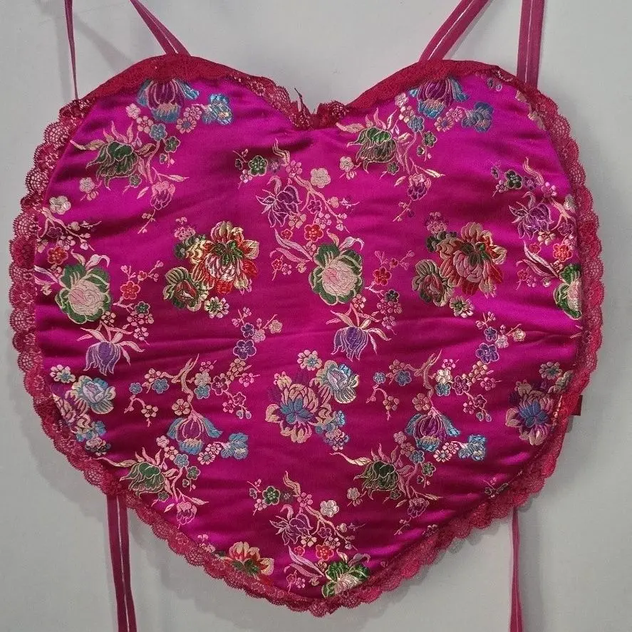 Winter Handmade Bellyband Abdominal Warm Satin Floral Silky Touch Filled Cotton Top Puffy Warm Bodysuit Party Thermal Bellyband