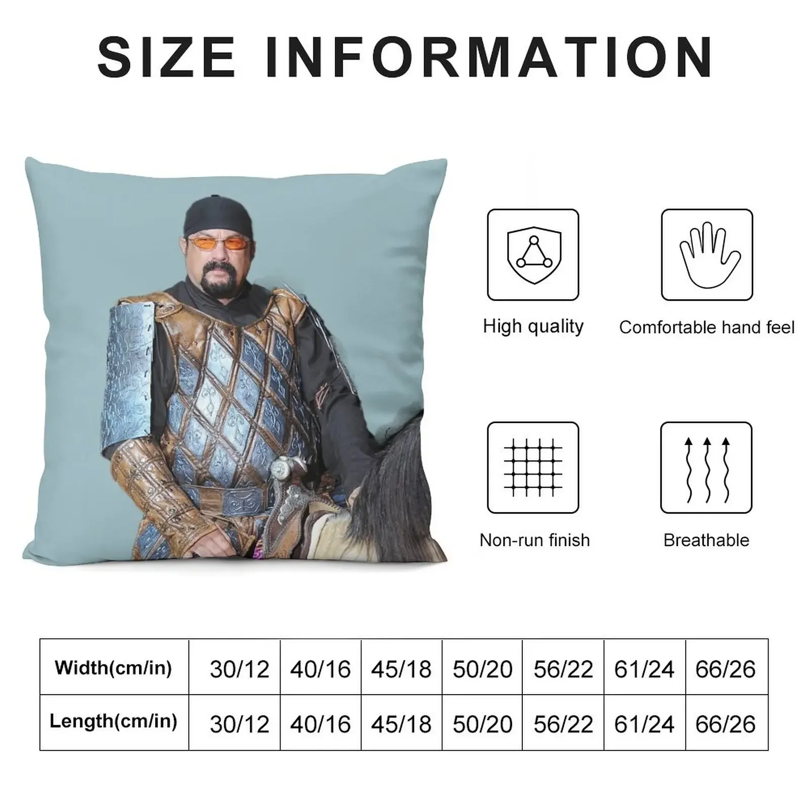 Medieval Seagal - Steven On A Horse Throw Pillow Decorative Cushions For Living Room Luxury Sofa Cushions pillow