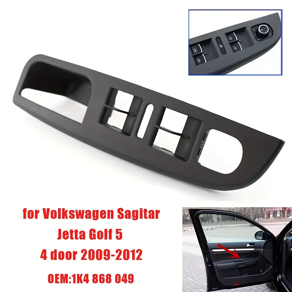 Vordere Armlehne Obere Panel Innen Vorder dire Fenster Schalter Lünette Trim Für Golf 5 Für Jetta MK5 1K4868049C