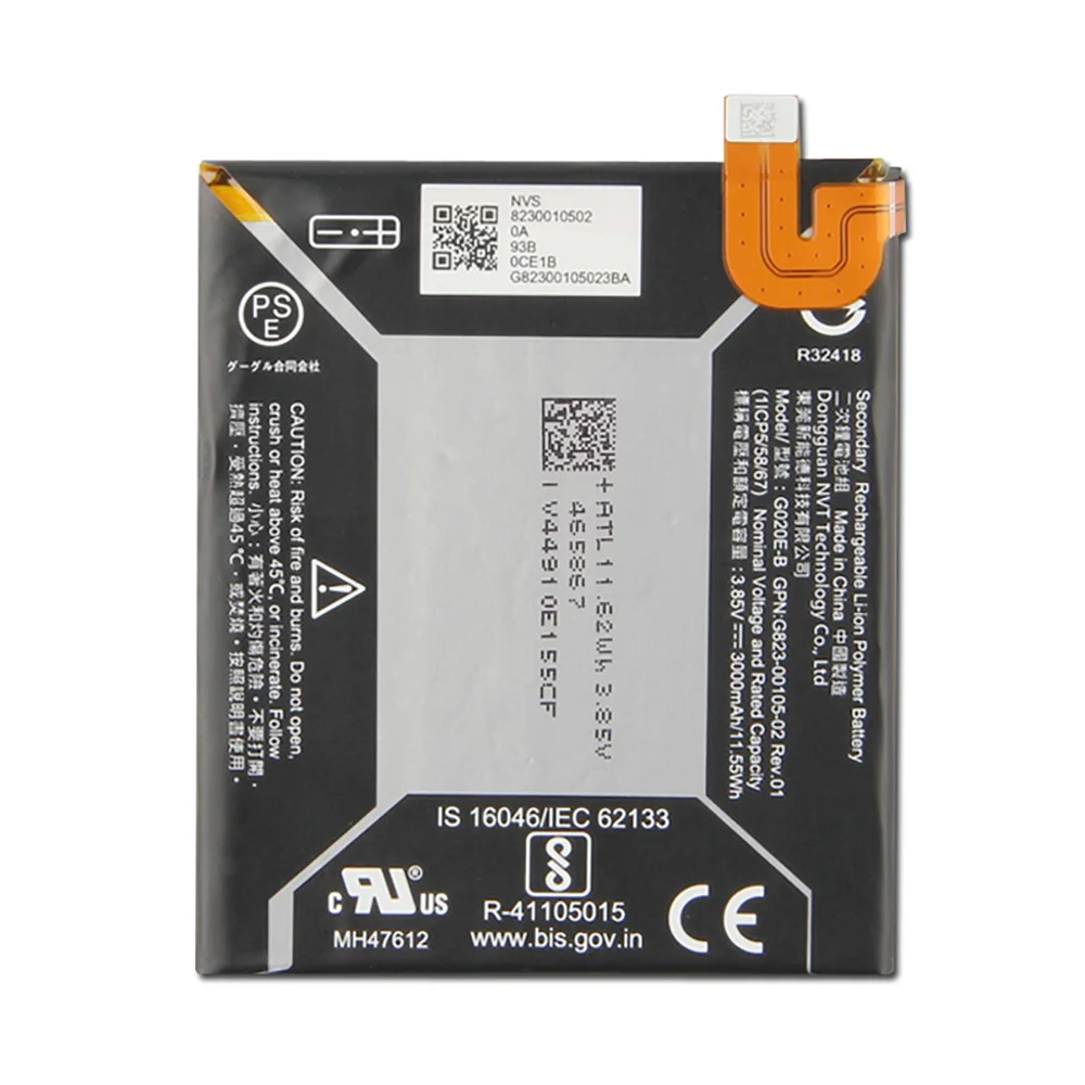 بطارية هاتف بديلة جديدة G020E-B لبطاريات جوجل بيكسل 3A بيكسل 3 لايت 3000 مللي أمبير في الساعة مع أدوات