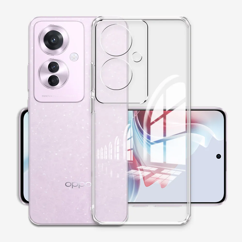 For OPPO Reno11 F 5G Cases Silicone Soft Clear Cover Fundas For Oppo F25 Pro 5G Shockproof Phone Cases on Reno11F CPH2603 Coque