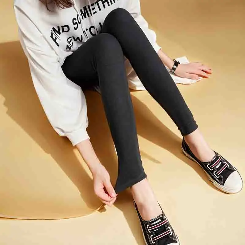 

Пушистые леггинсы женские весенние блестящие черные женские большие размеры простые повседневные ребристые матовые карманы для стирки воды боковая сетчатая ткань однотонная