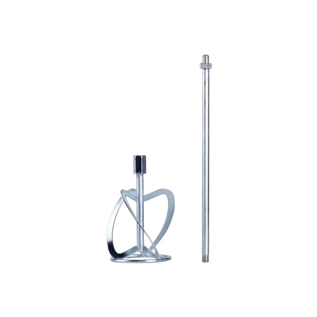 Farb-und Schlamm mischer Rührstab für Bohrrührer Misch stab Beton mörtel mischer, Silber