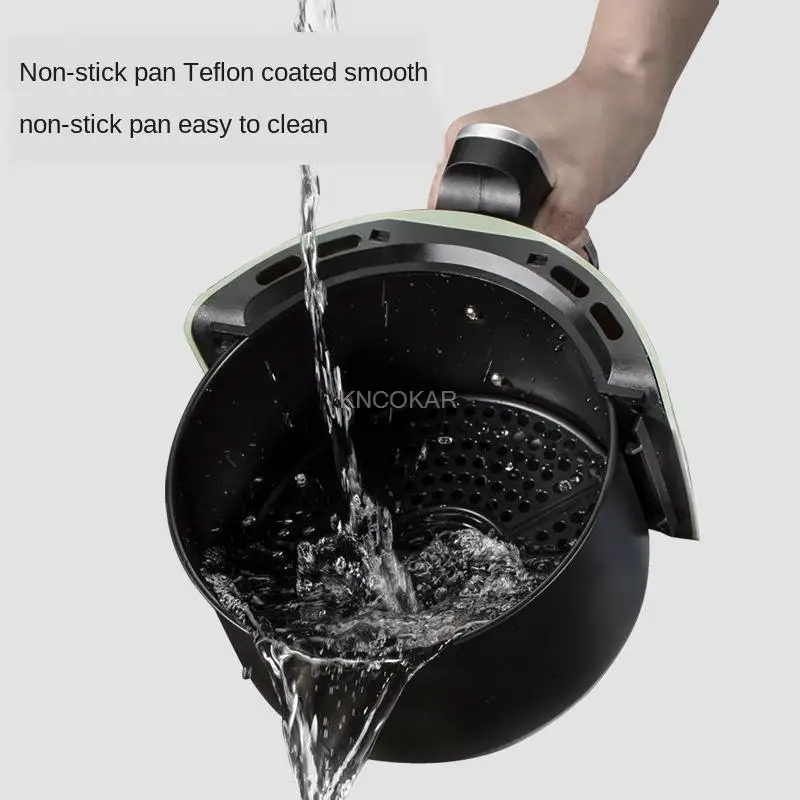 2.6L المنزلية الصغيرة الهواء وعاء مقلي عميق المنزل رقائق السخام آلة مقلاة عميقة وعاء مقلي عميق