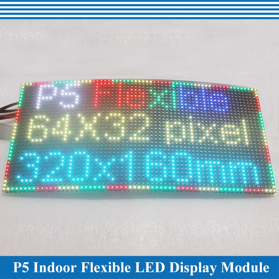 

320*160mm Flexible Indoor P5 LED Display Panel Module
