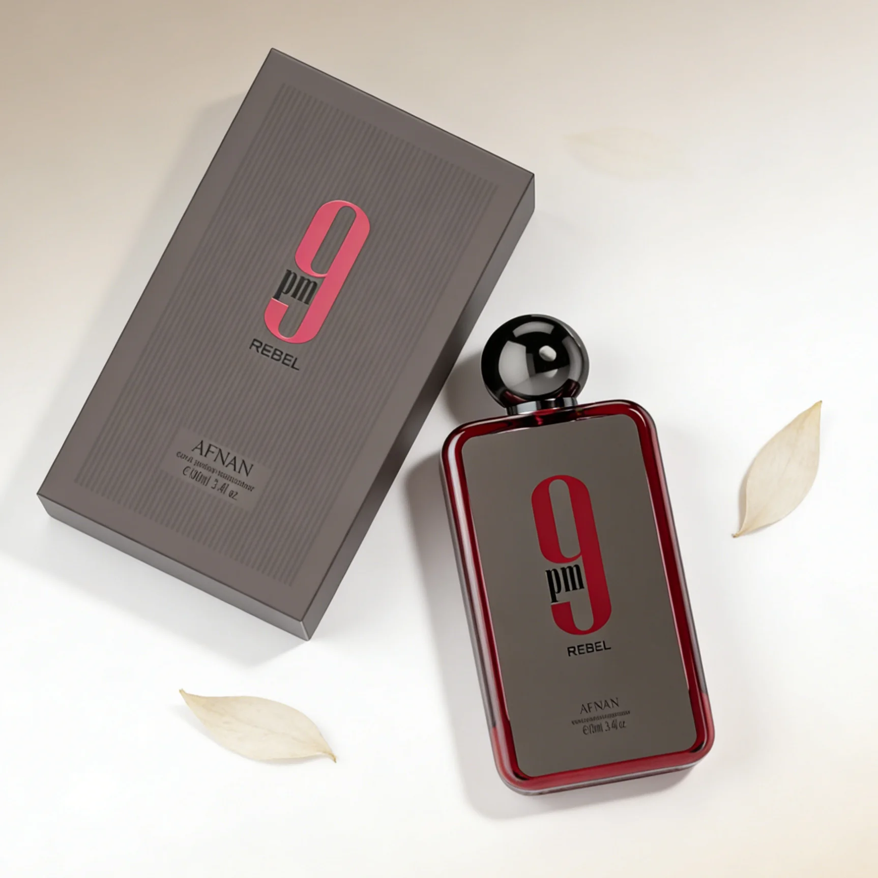 

Afnan 9pm Rebel Men's Perfume 3.4oz, Deep Leather & Amber Aroma, Refined Sophisticated Scent