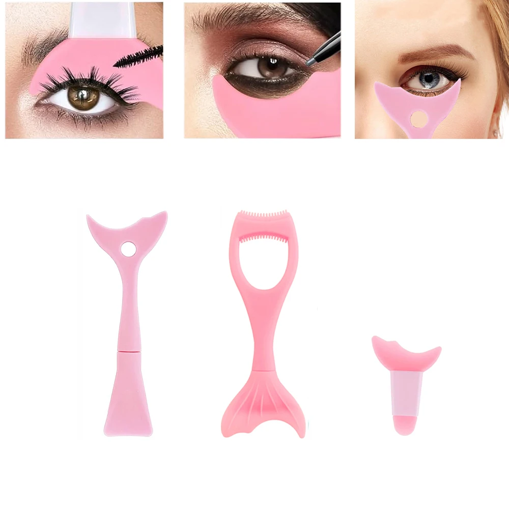 3Pcs Set Silicone Eye Makeup Assistant For Drawing Eyeliner Eye Shadow Beauty Makeup Tools For Women