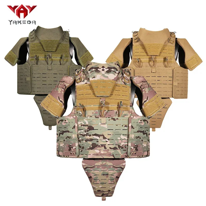 YAKEDA gilet d'entraînement laser MOLLE gilet multifonctionnel équipement gilet de camouflage extérieur