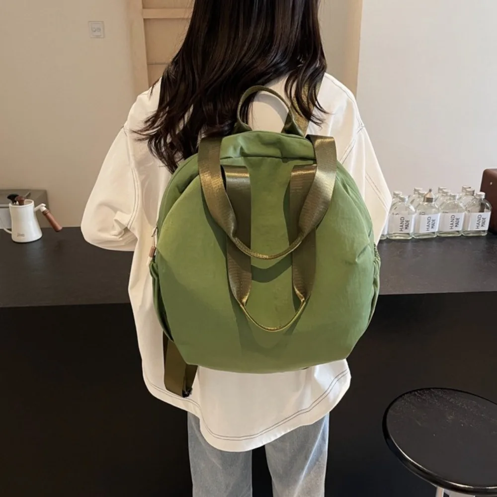 Large Capacity Nylon Zipper Backpack Multi-purpose Sewing Thread Casual Shoulder Bags Cute Concise Students School Bag School