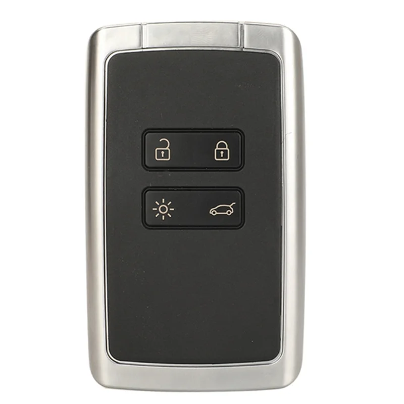 

AM-4-Button Smart Remote Control Smart Remote Control Car Key Suitable Forrenault With4a Chip Silver Back Flat