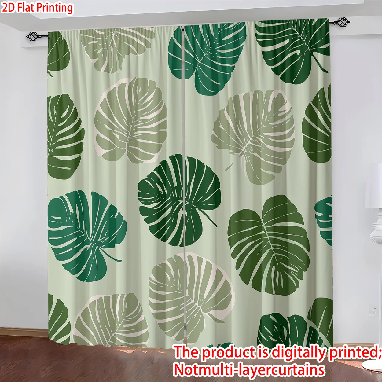 

Tortoise shell leaf pattern Print Drapes Room Darkening Window Curtains for Home Decor,Rod Pocket Blackout Curtains Bedroom