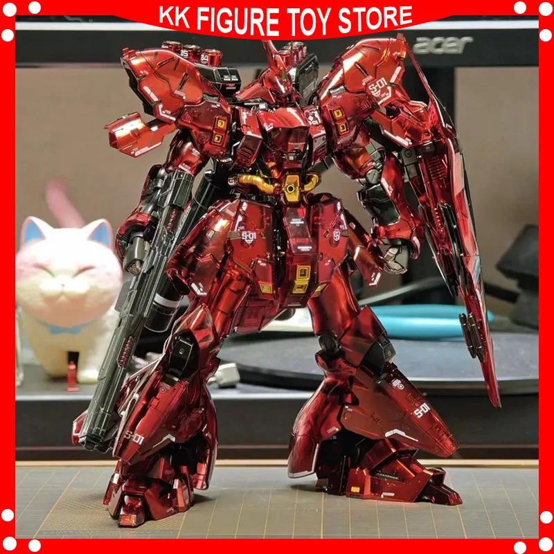 

SIHAI model RG 1/144 MSN-04 Sazabi Assembly Model Kits Metallic Clear Coating Anime Action Figure Plastic Robot Christmas Gift