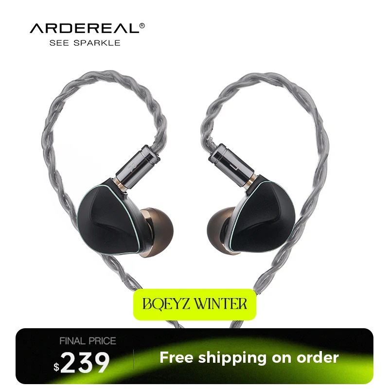 

BQEYZ Winter HIFI in Ear Wired Earphone 12mm Dual Dynamic Driver with Bone Conduction in ear Monitor