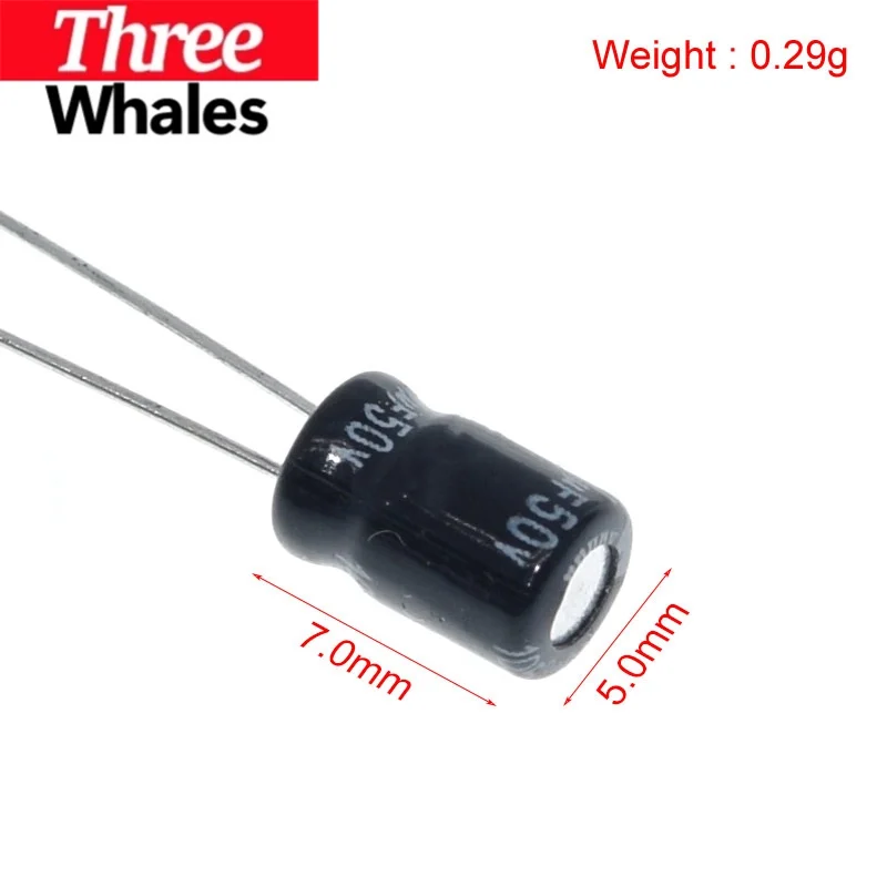 THR 50/100PCS Higt quality 50V10UF 5*7mm 10UF 50V 5*7 Electrolytic capacitors For THR Electronic component
