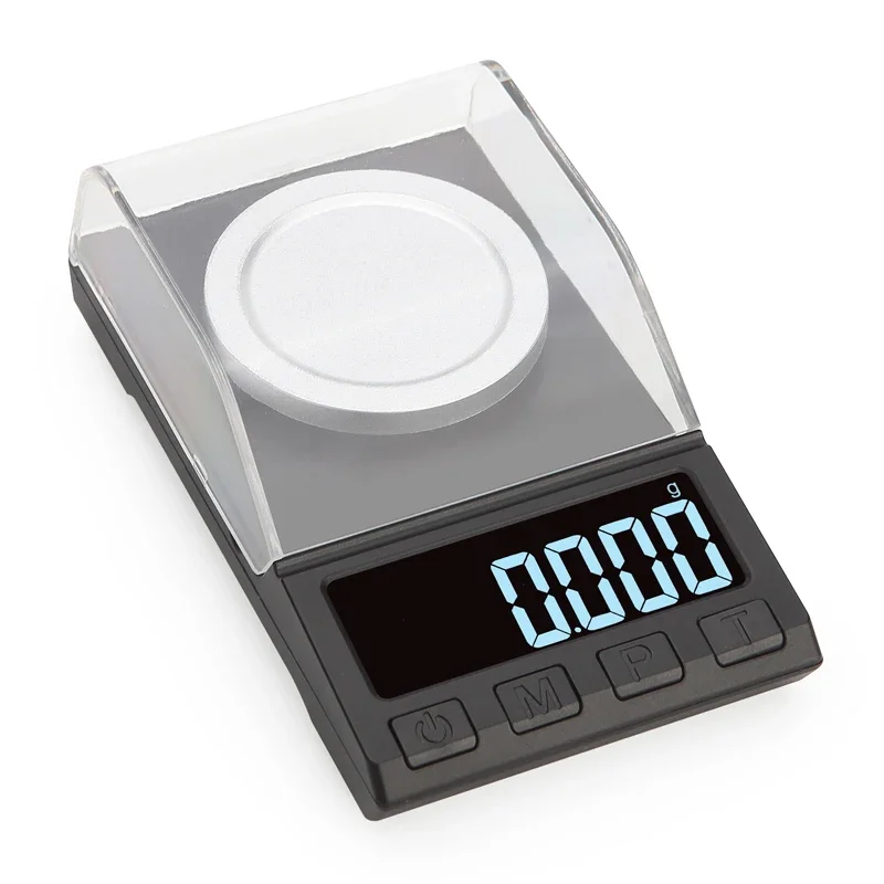 0.001g Precision Electronic Scales 10g Digital Weighing Gem Jewelry Diamond Scale Portable Lab Weight Milligram Scale