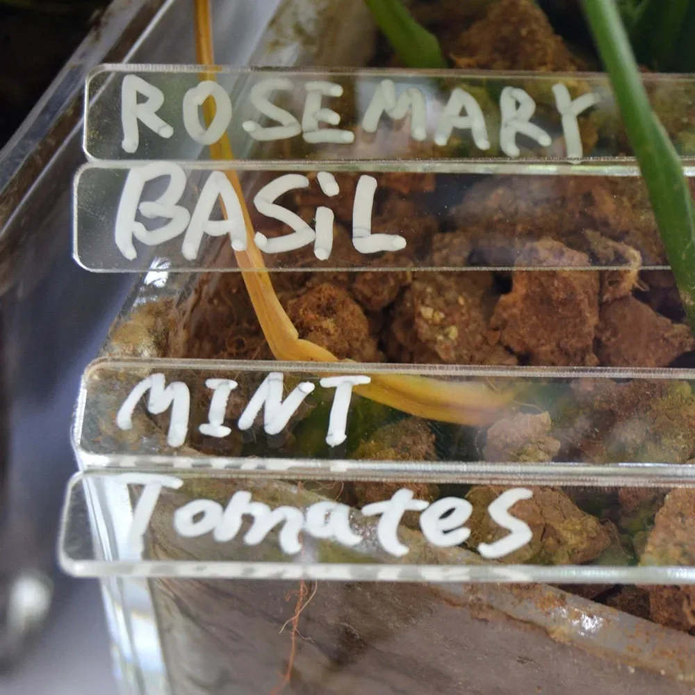 

10PCS Quality Acrylic Plant Label Transparent Gardening Decoration Plant Tag Eco-Friendly DIY Nursery Markers Garden