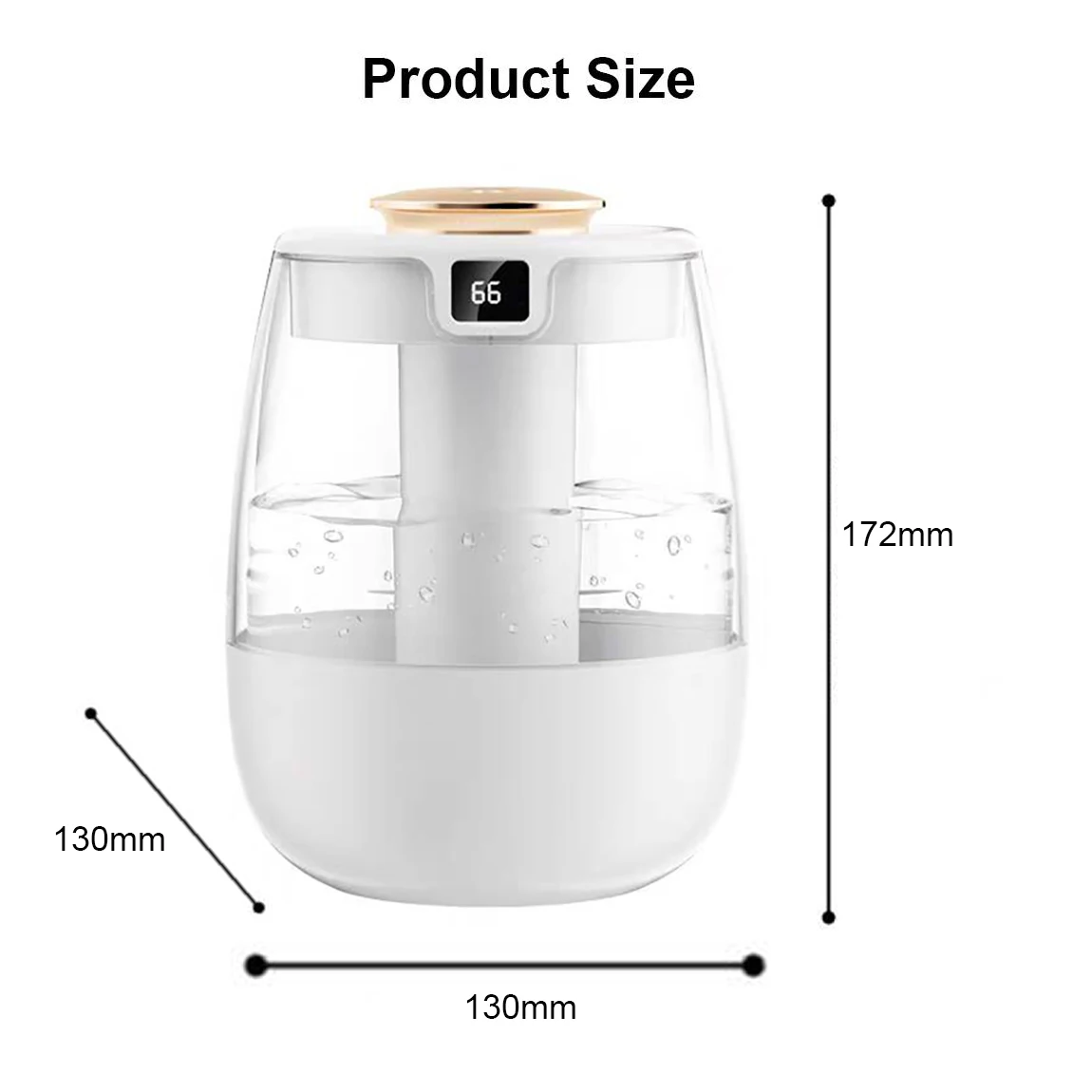 Luftbefeuchter 1,3L Große Kapazität Luftbefeuchter Doppelsprüh-Luftbefeuchter für Zuhause Desktop Duft-Aroma-Diffusor mit Nachtlicht – Detail 13