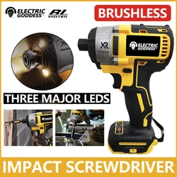 DCF887 Cordless Impact Driver Electric Drill With 18V Lithium-ion Battery Brushless Motor LED Light Screwdriver